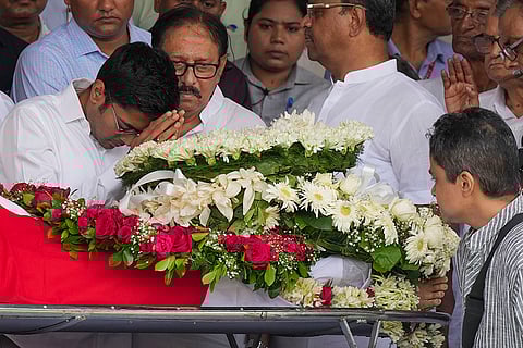 Buddhadeb Bhattacharjee 's funeral